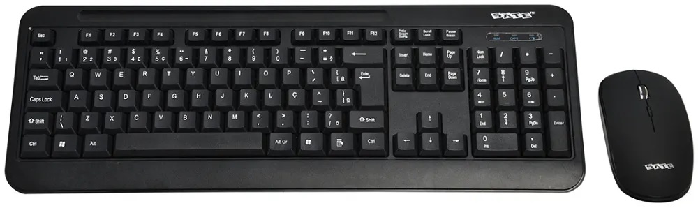 Teclado + Mouse Wireless Sate AK-725G - Black (Portugués)